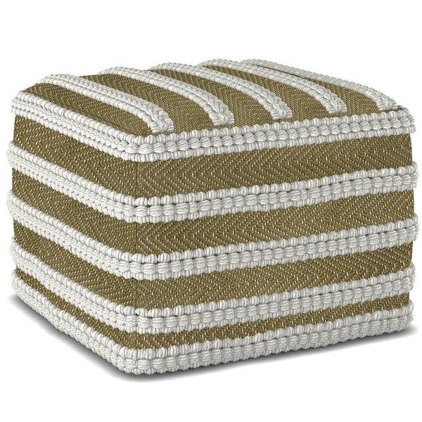 Simpli Home Outdoor/ Indoor Pouf