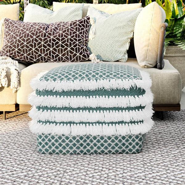 Simpli Home Outdoor/ Indoor Pouf