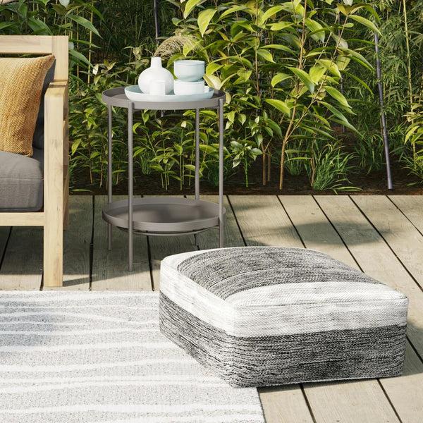 Simpli Home Outdoor/ Indoor Pouf