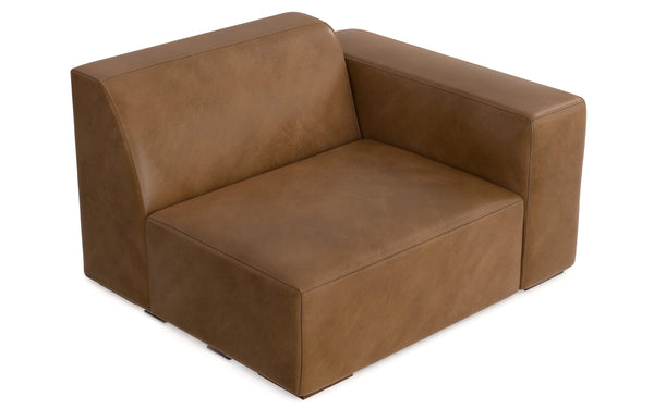 Simpli Home Right Arm Module In Genuine Leather