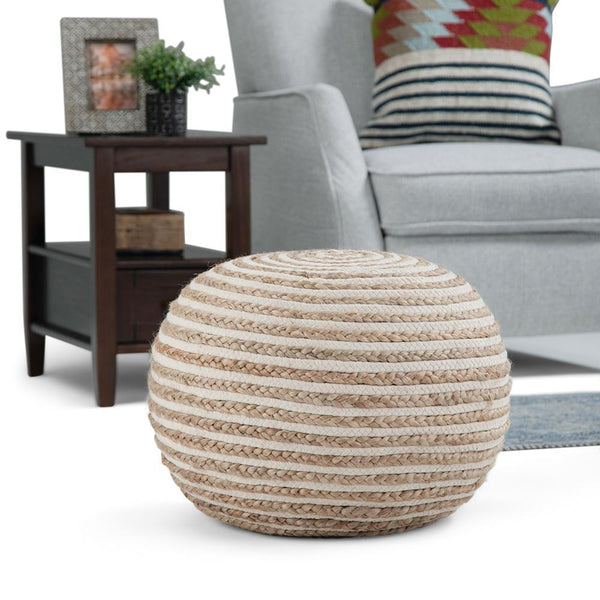 Simpli Home Round Pouf