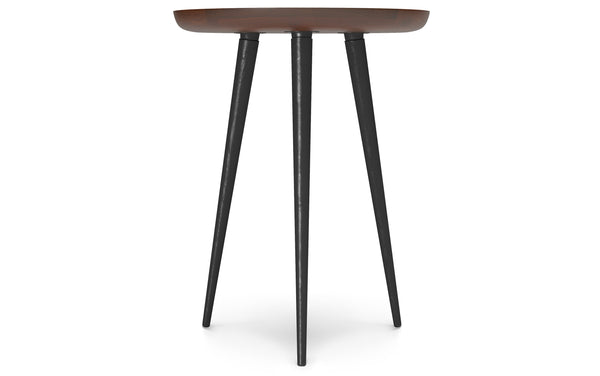 Simpli Home Round Side Table In Acacia