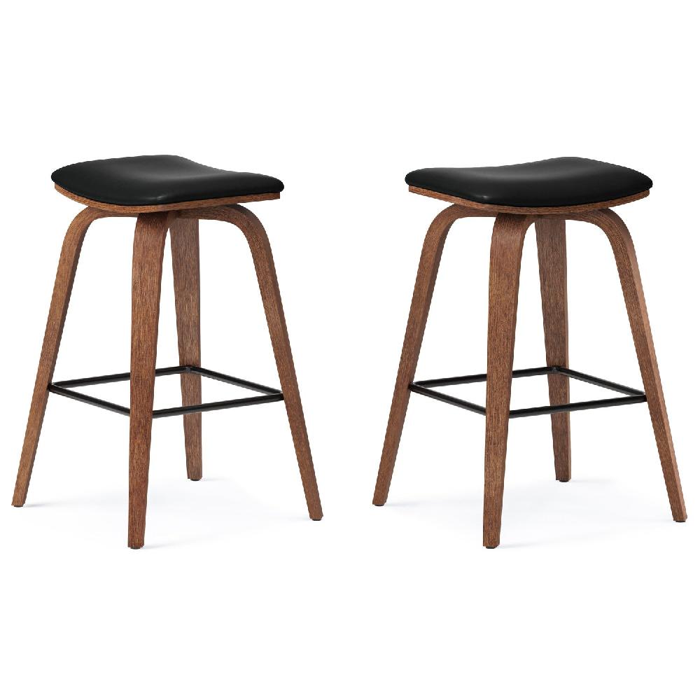 simpli home Saddle Bar Stool (Set of 2)