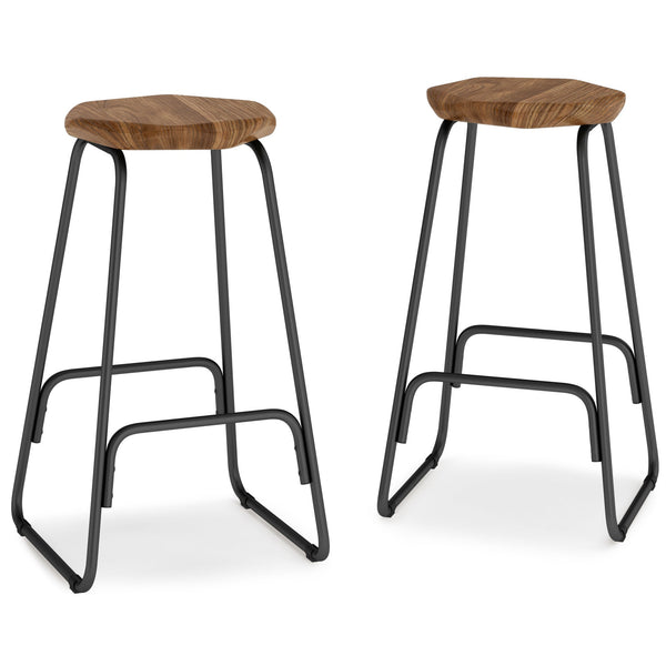 Simpli Home Saddle Counter Height Stool (Set Of 2)