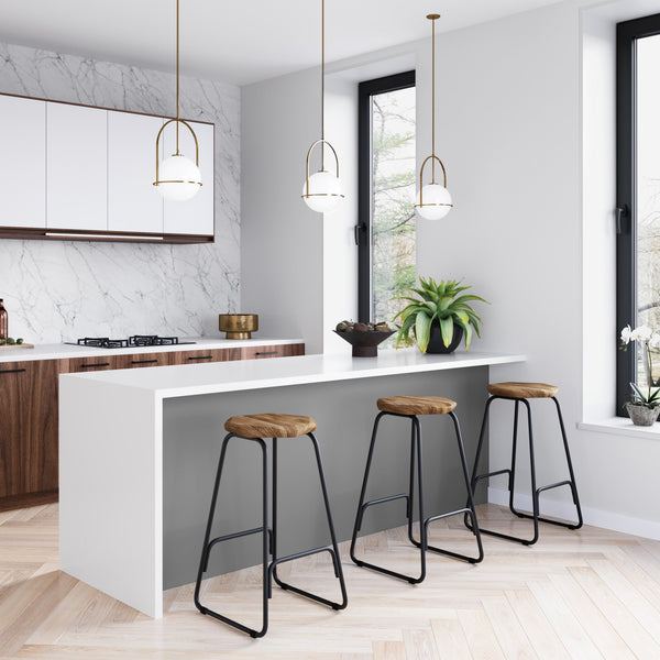 Simpli Home Saddle Counter Height Stool (Set Of 2)