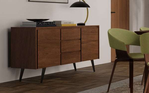 Simpli Home Sideboard Buffet In Walnut