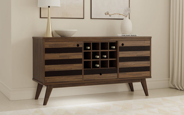 Simpli Home Sideboard With Wine Storage