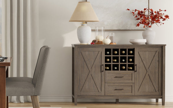 Simpli Home Sideboard With Wine Storage