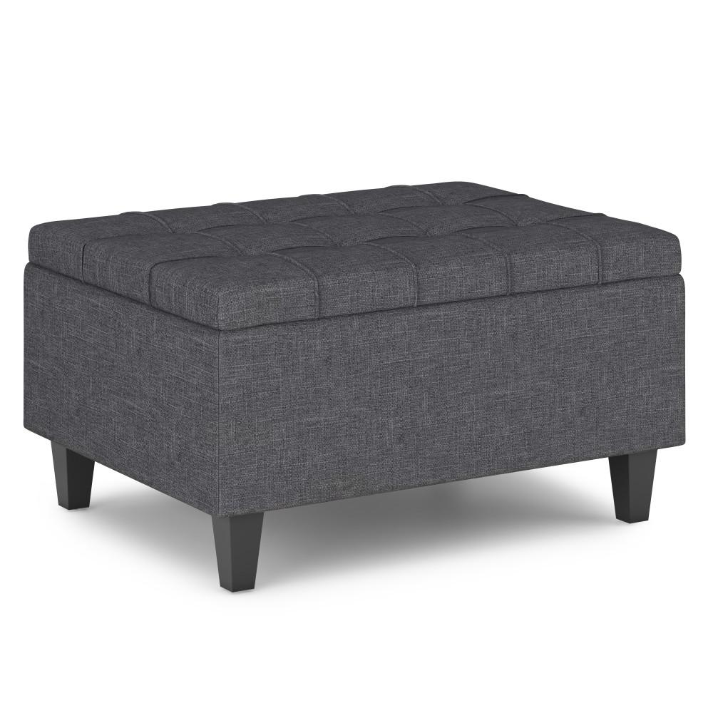 simpli home Small Coffee Table Ottoman in Linen