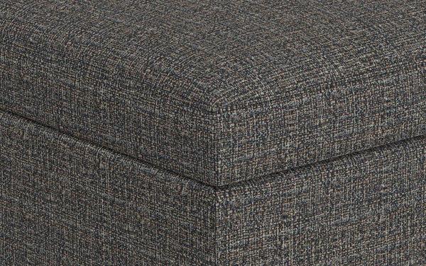Simpli Home Small Coffee Table Ottoman In Tweed
