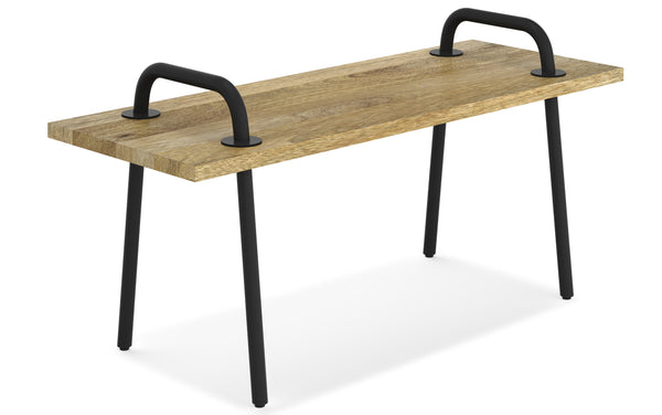 Simpli Home Small Entryway Bench In Mango