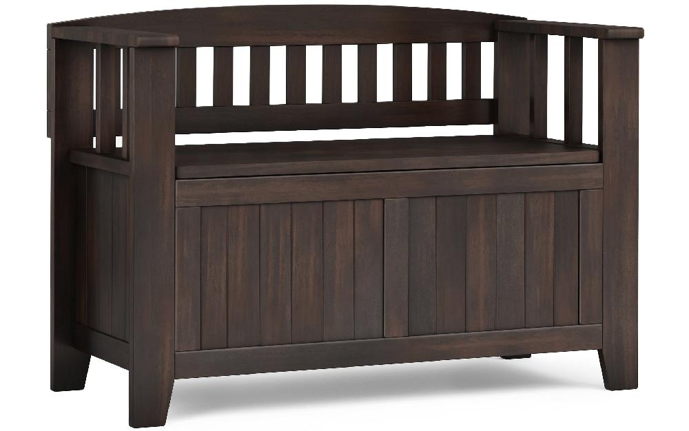 simpli home Small Entryway Storage Bench