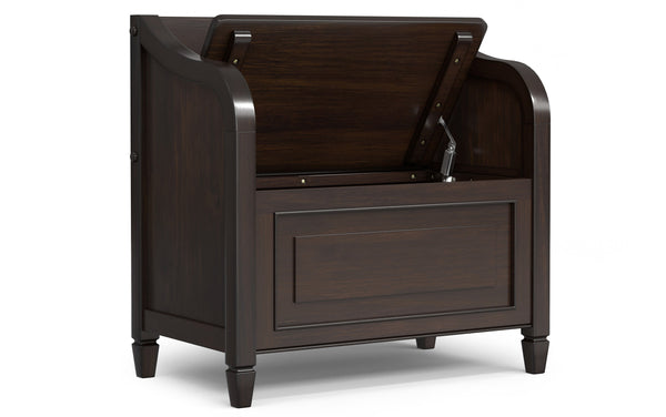 Simpli Home Small Entryway Storage Bench