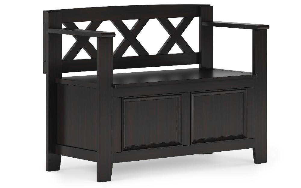 simpli home Small Entryway Storage Bench