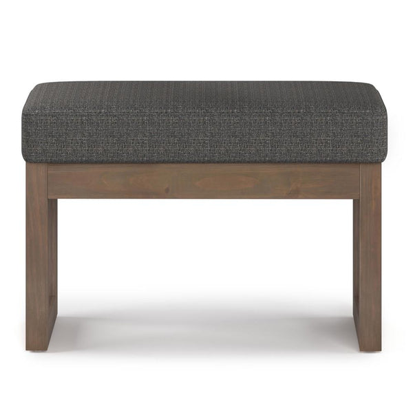 Simpli Home Small Ottoman Bench In Tweed