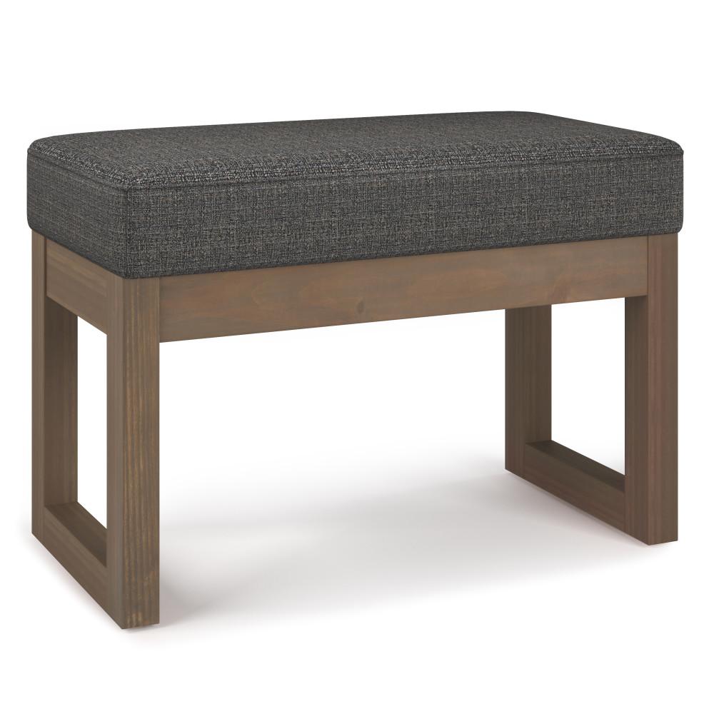 simpli home Small Ottoman Bench in Tweed