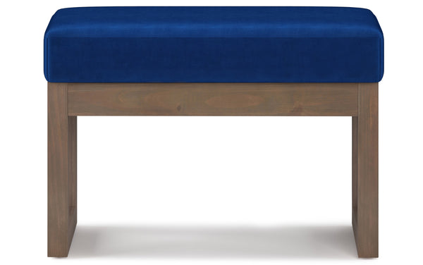 Simpli Home Small Ottoman Bench In Velvet