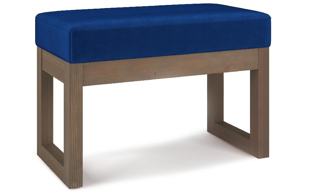 simpli home Small Ottoman Bench in Velvet