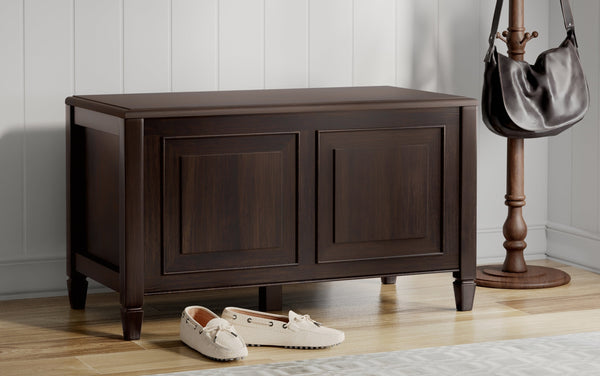 Simpli Home Small Storage Bench Trunk