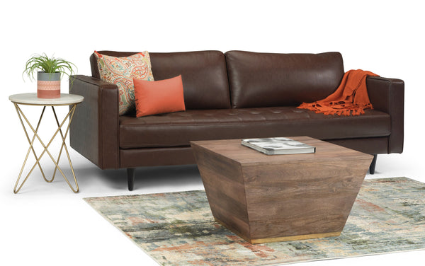 Simpli Home Square Coffee Table In Mango