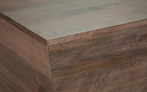 Simpli Home Square Coffee Table In Mango