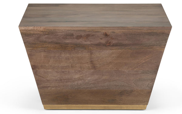 Simpli Home Square Coffee Table In Mango