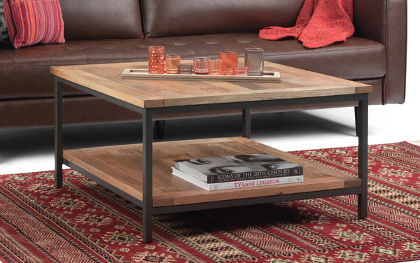 Simpli Home Square Coffee Table In Mango
