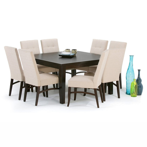 Simpli Home Square Dining Table In Rubberwood