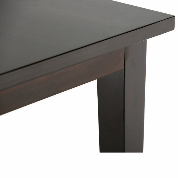 Simpli Home Square Dining Table In Rubberwood