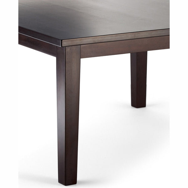 Simpli Home Square Dining Table In Rubberwood