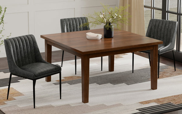 Simpli Home Square Dining Table In Walnut