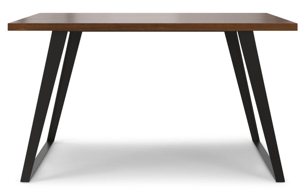 Simpli Home Square Dining Table In Walnut