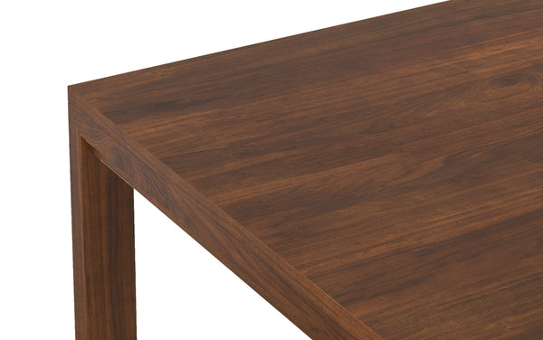 Simpli Home Square Dining Table In Walnut