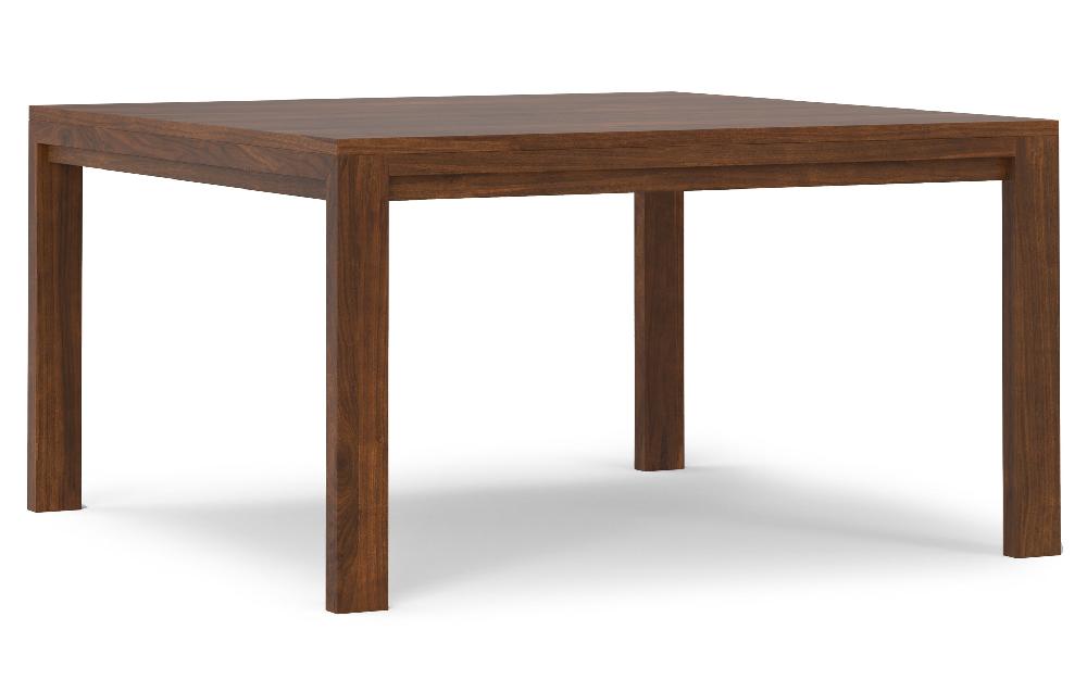simpli home Square Dining Table in Walnut