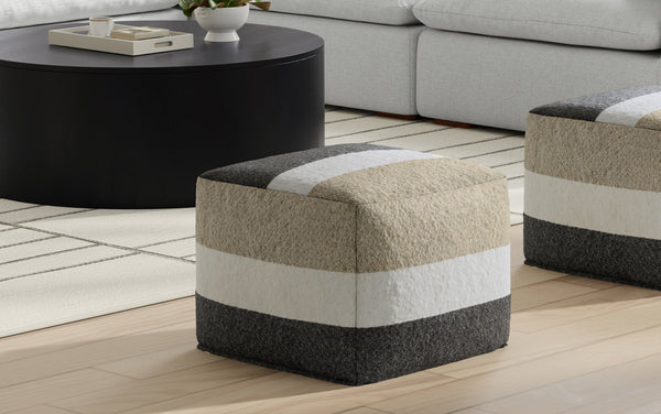 Simpli Home Square Pouf