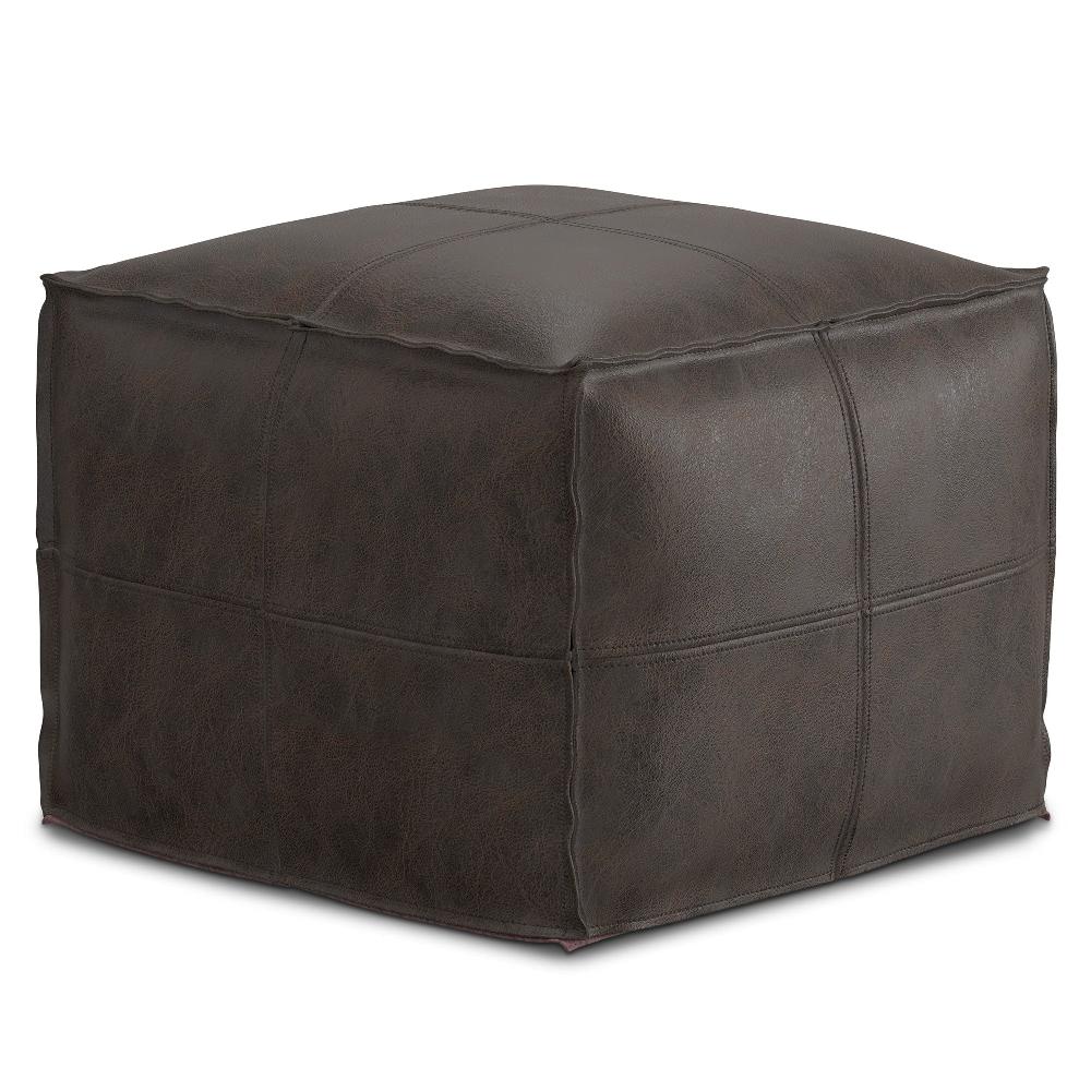 simpli home Square Pouf