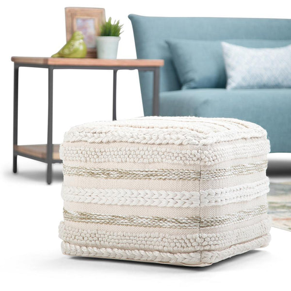 Simpli Home Square Pouf