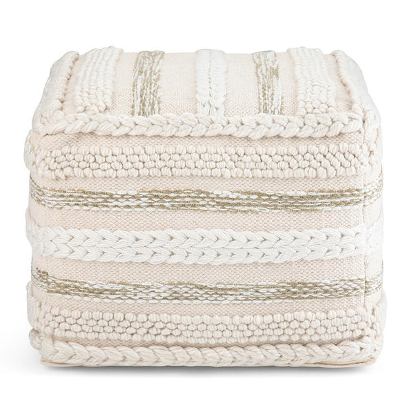 Simpli Home Square Pouf