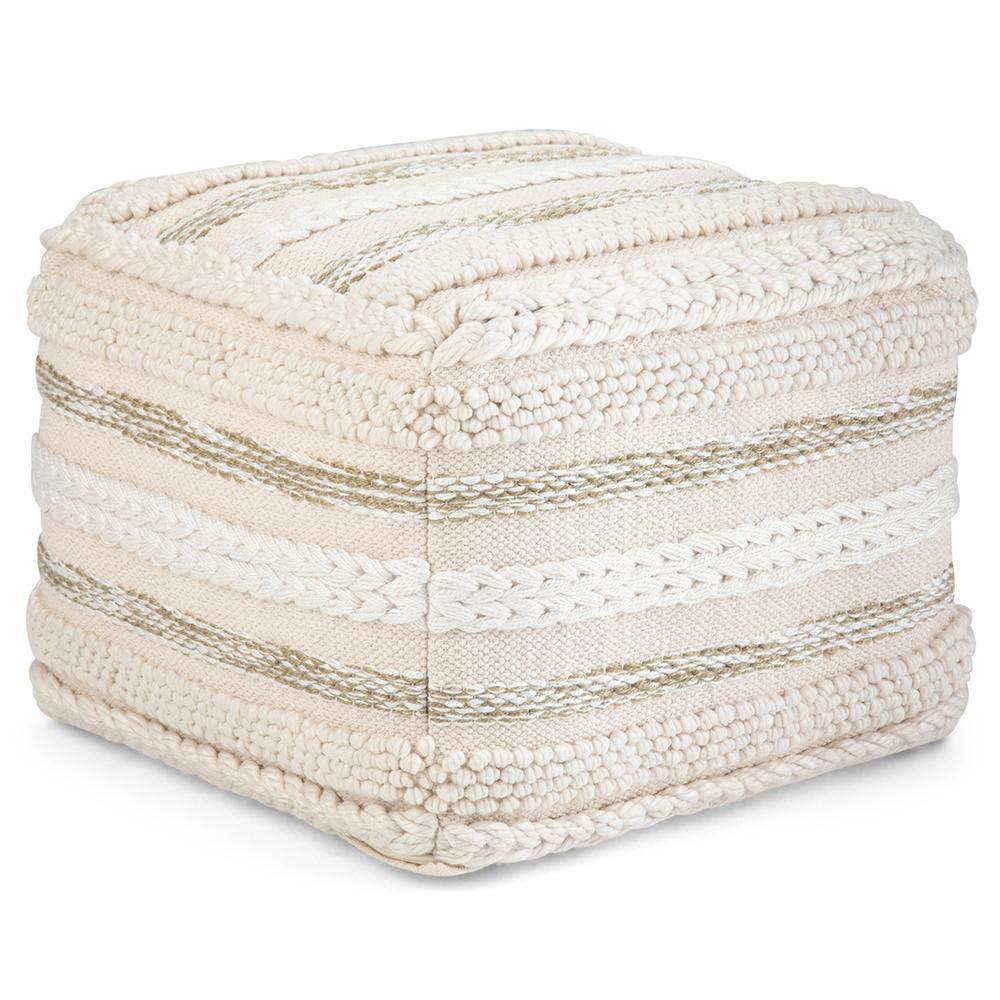 simpli home Square Pouf
