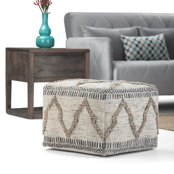Simpli Home Square Pouf