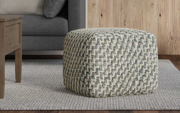 Simpli Home Square Pouf