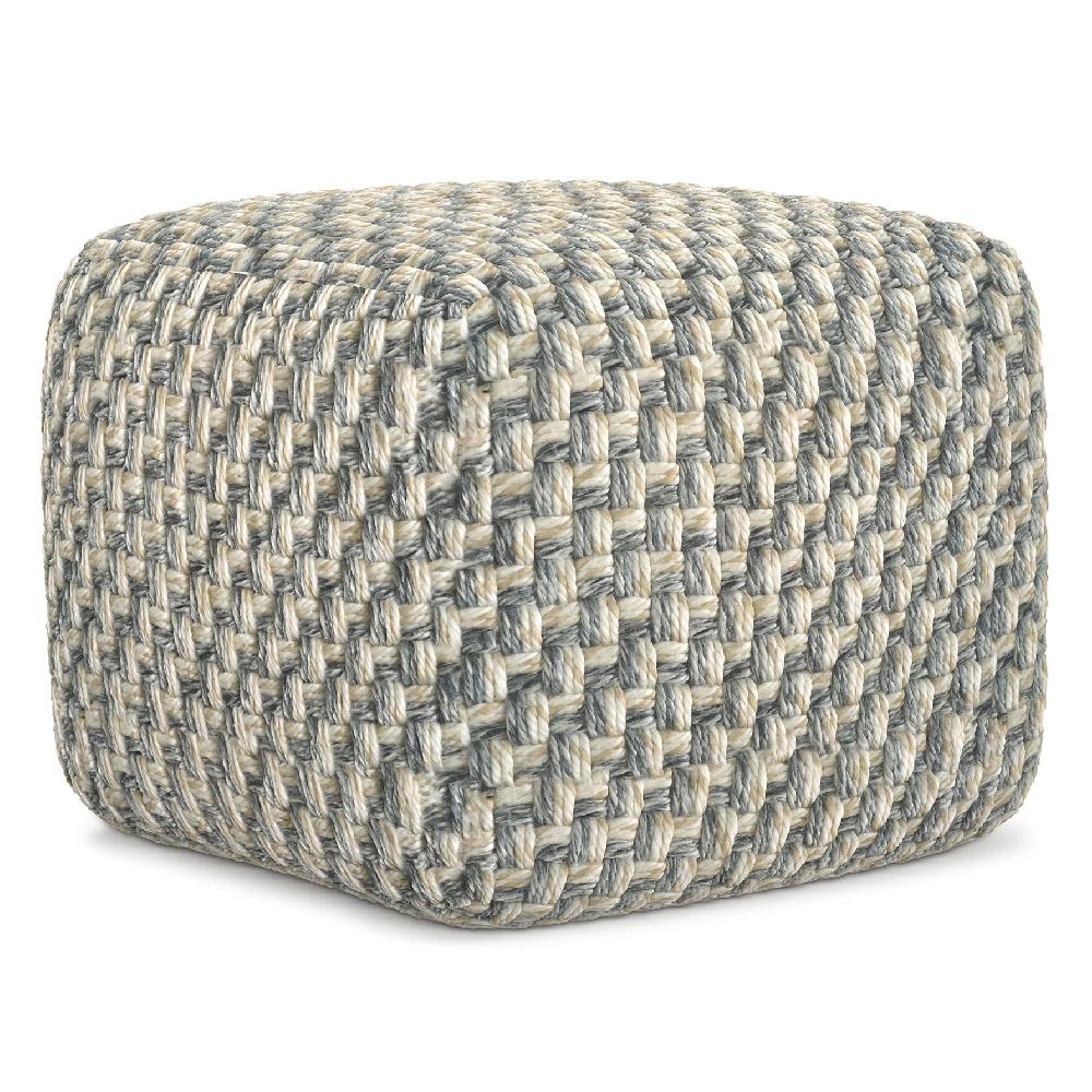 simpli home Square Pouf