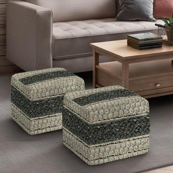 Simpli Home Square Pouf