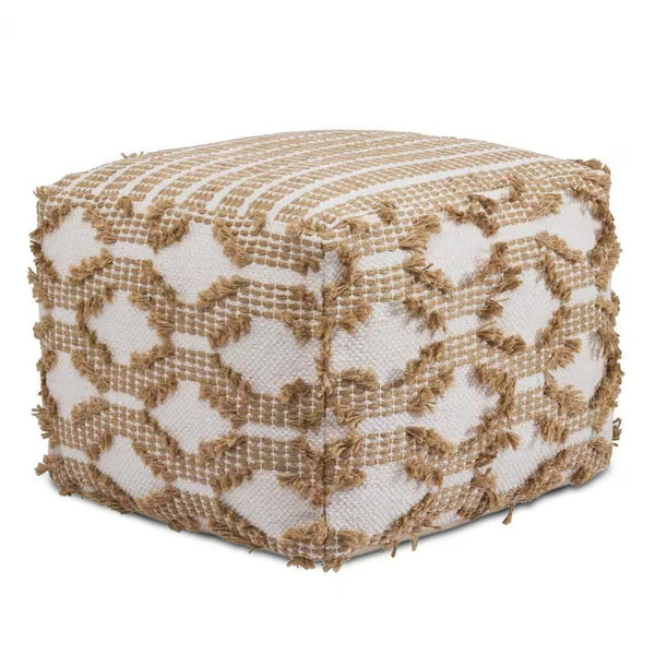 Simpli Home Square Pouf Ottoman
