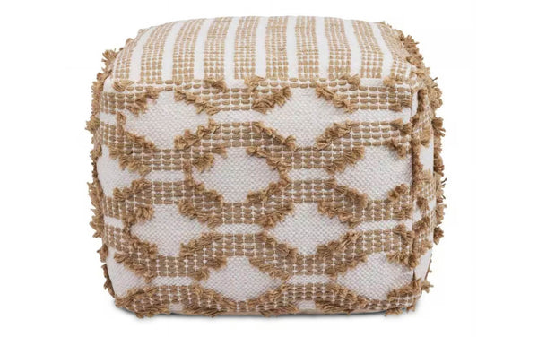 Simpli Home Square Pouf Ottoman