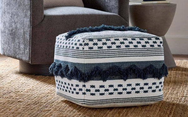 Simpli Home Square Pouf Ottoman