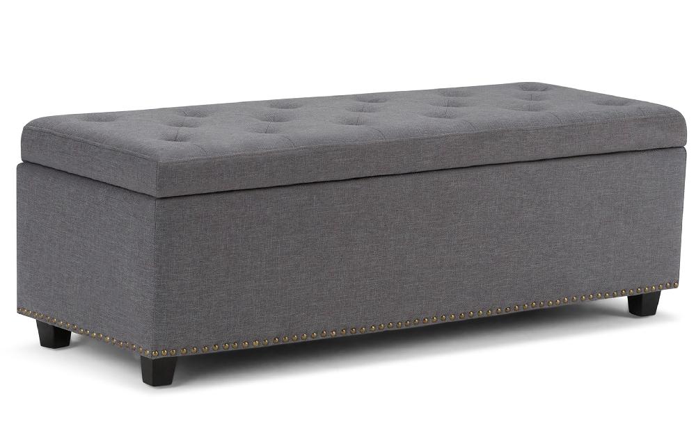 simpli home Storage Ottoman in Linen