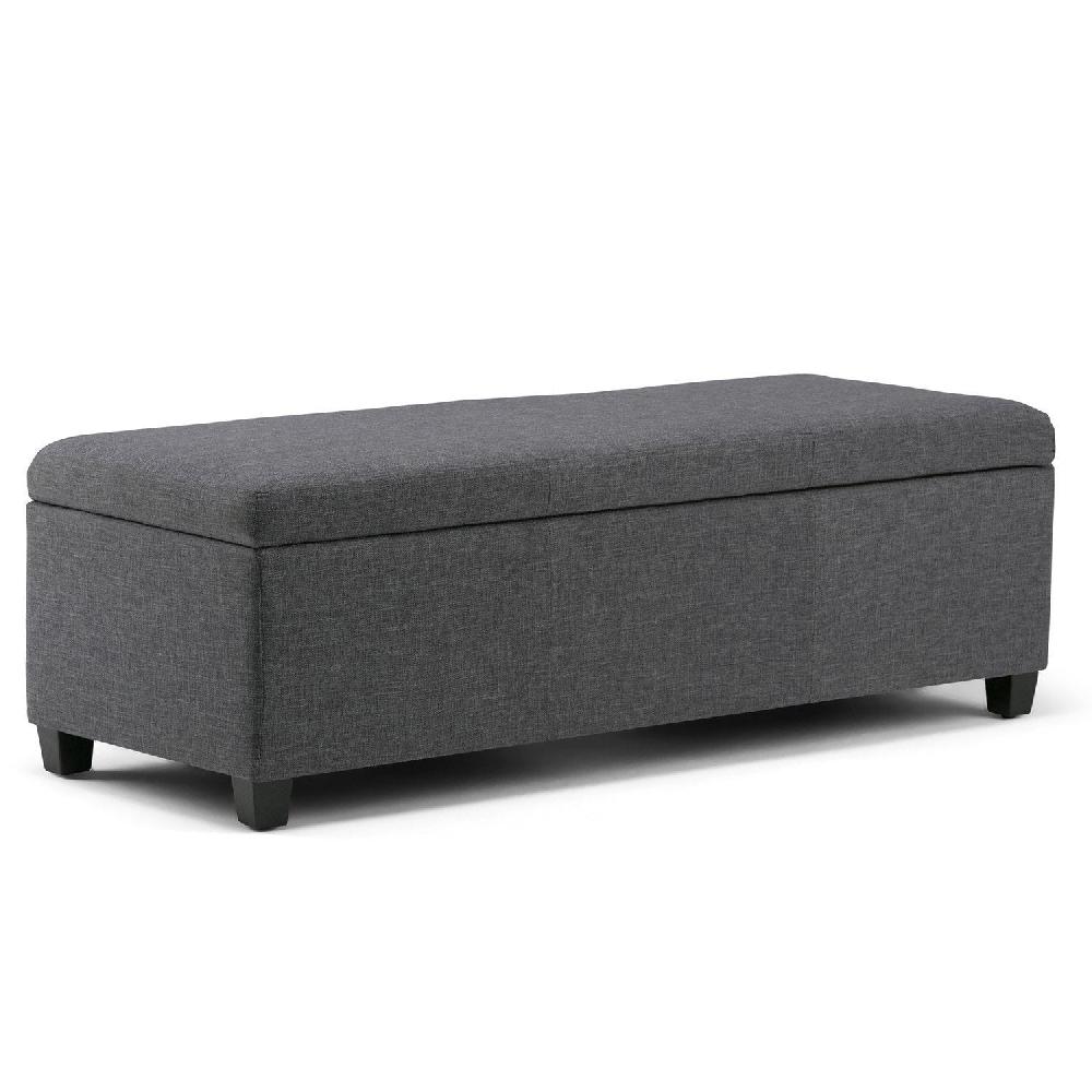 simpli home Storage Ottoman in Linen