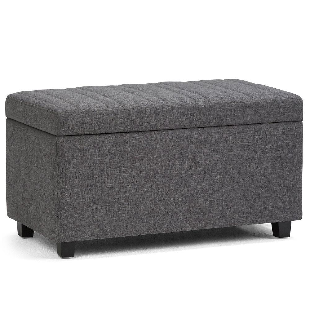 simpli home Storage Ottoman in Linen