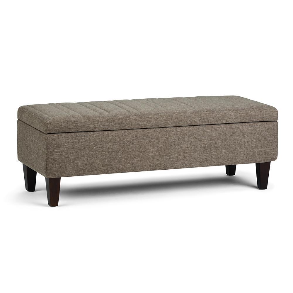 simpli home Storage Ottoman in Linen